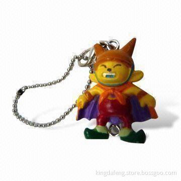 Mobile Phone Dangle, Made of Plastic, Suitable for Decoration or Promotional Gifts